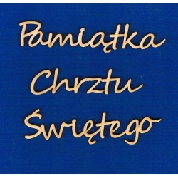 Pamiątka Chrztu Świętego wys: 2cm    cz;segoe